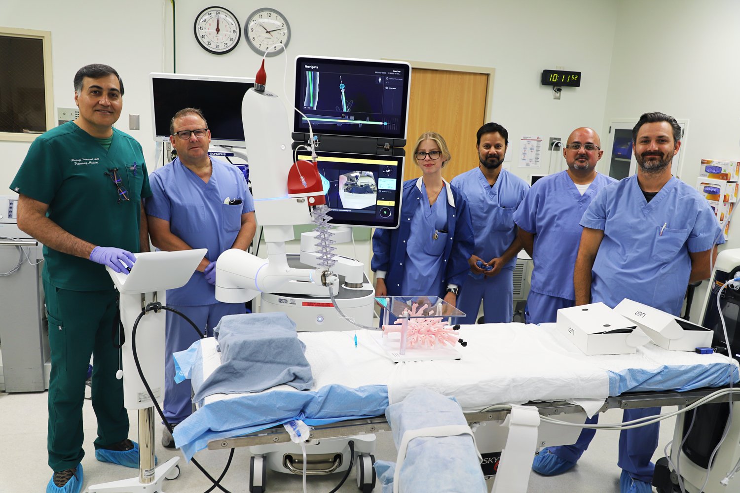 Interventional Pulmonology Team at Henry Mayo Newhall Hospital.