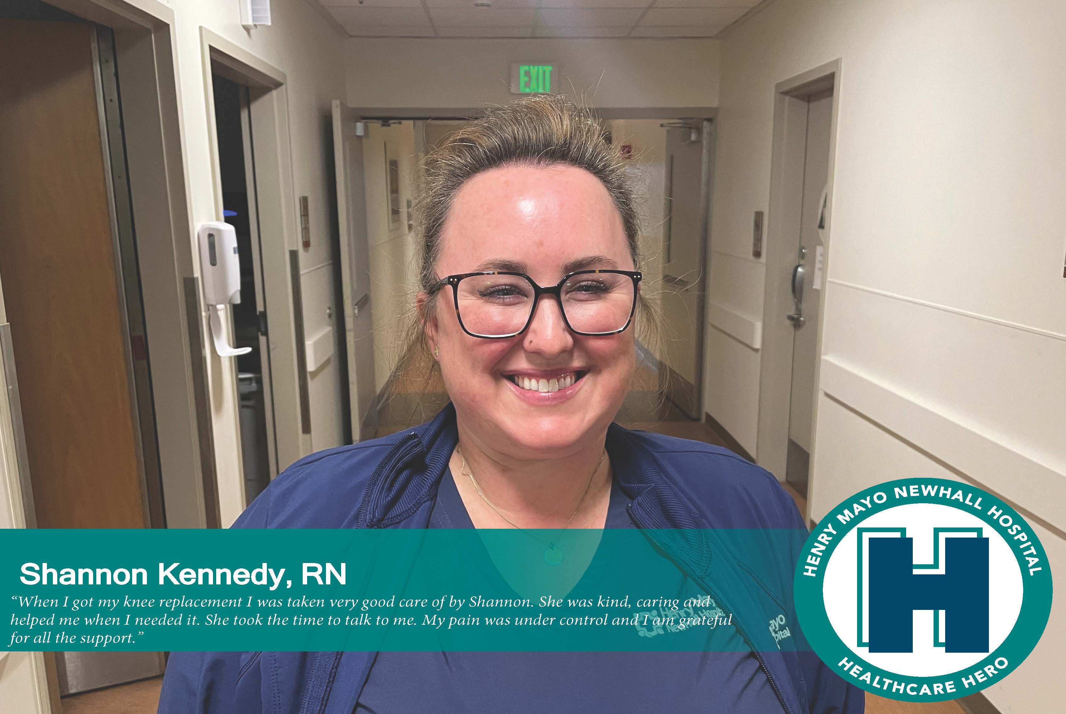 March 2024 Healthcare Hero Shannon Kennedy, RN