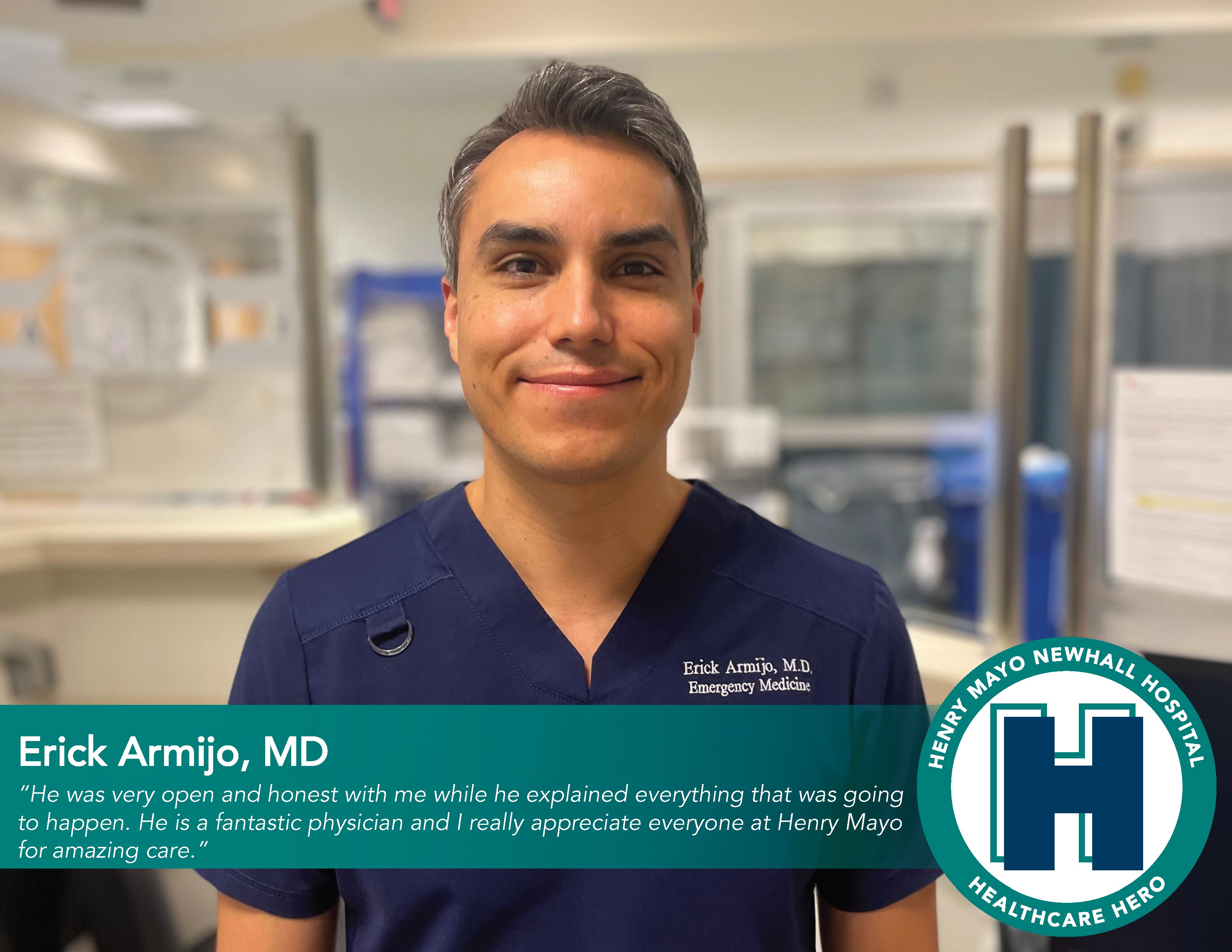 September Healthcare Hero Erick Armijo, MD