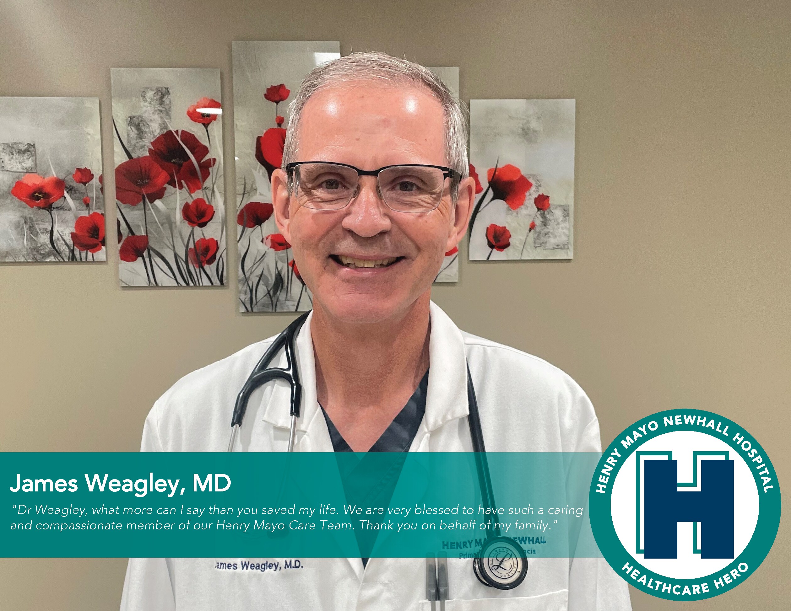 Healthcare Hero, James Weagley, MD