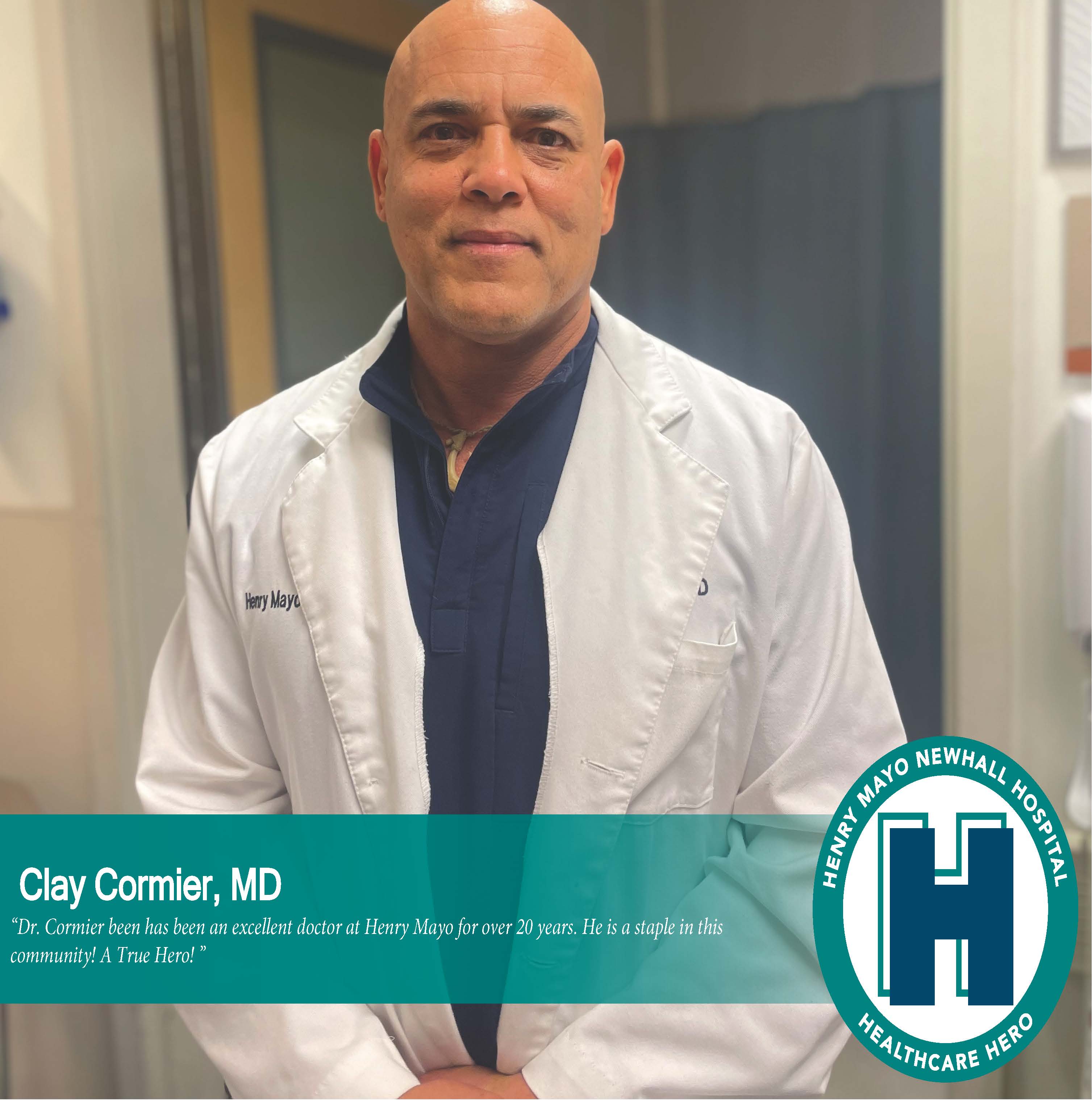 March 2024 Healthcare Hero Clay Cormier, MD