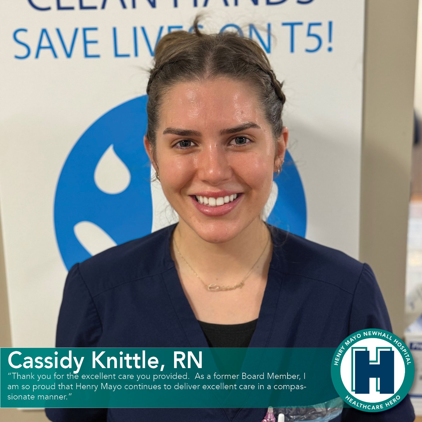 Cassisy Knittle, RN Henry Mayo Newhall Hospital March 2024 Healthcare Hero 