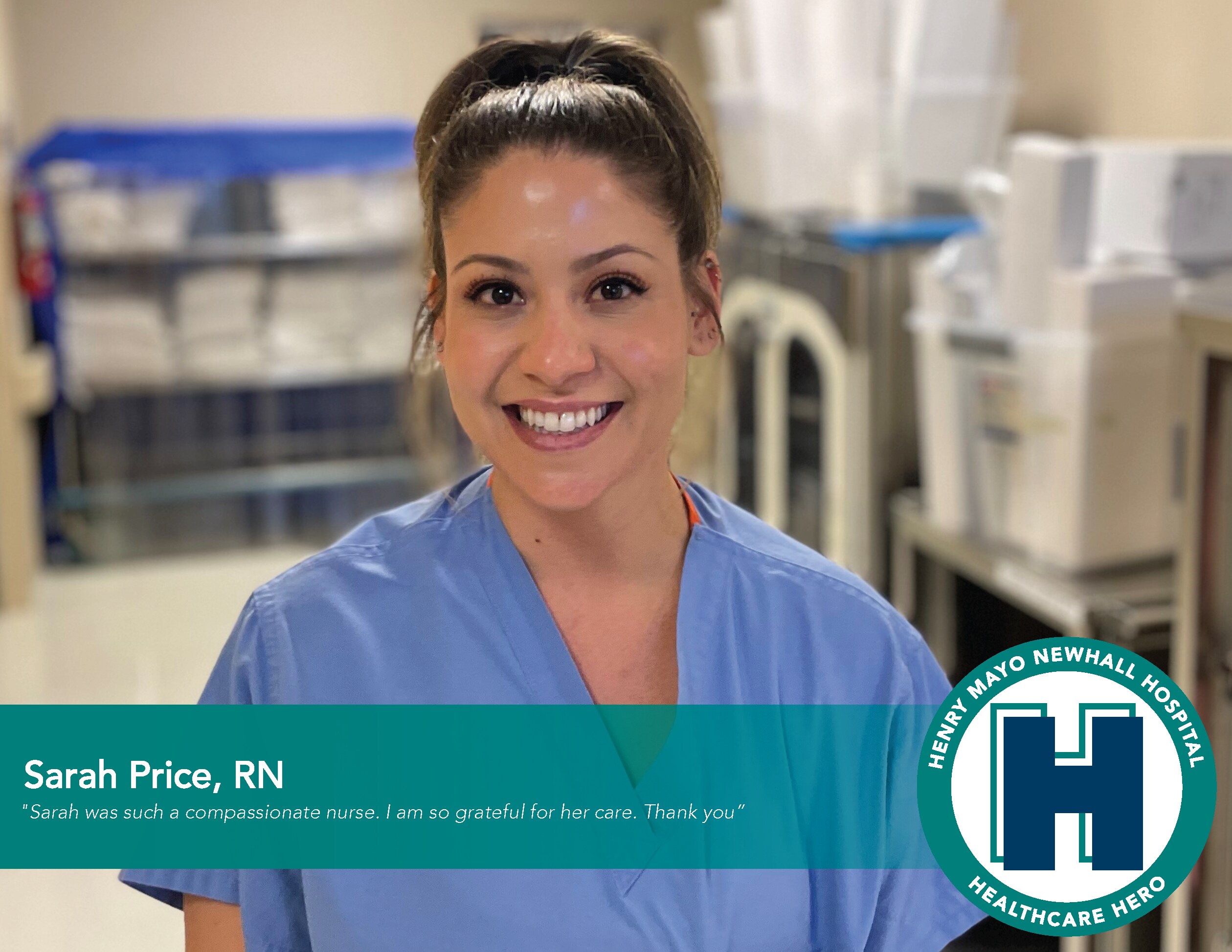 February Healthcare Hero Sarah Price, RN