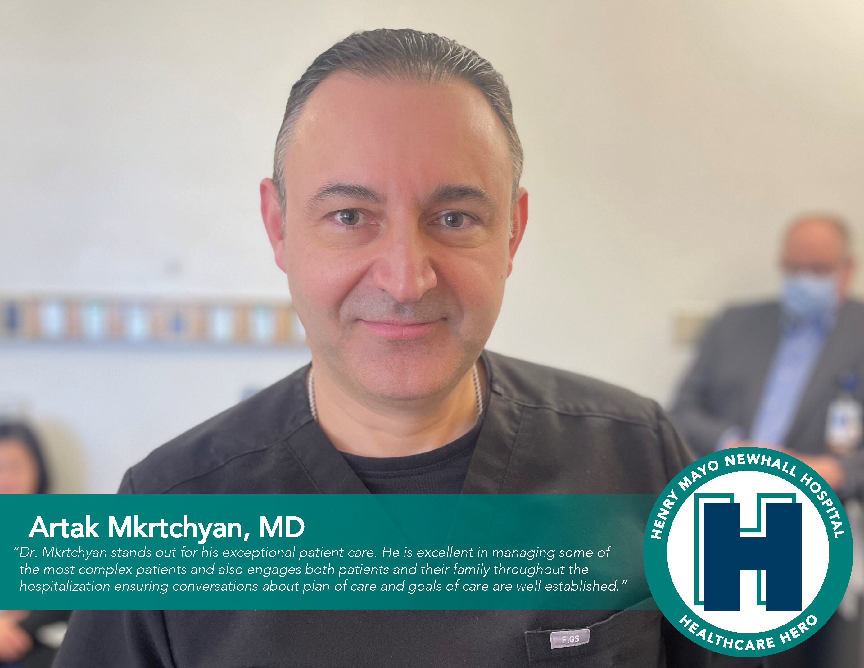 February Healthcare Hero Dr. Artak Mktrchyan