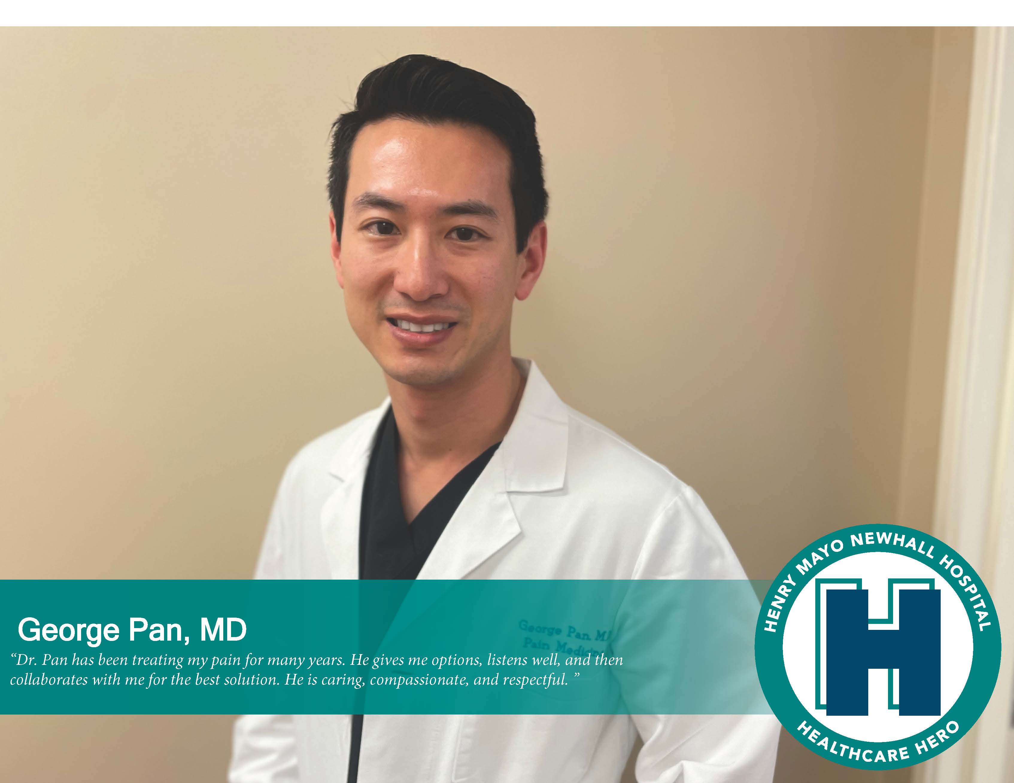 March 2024 Healthcare Hero George Pan, MD