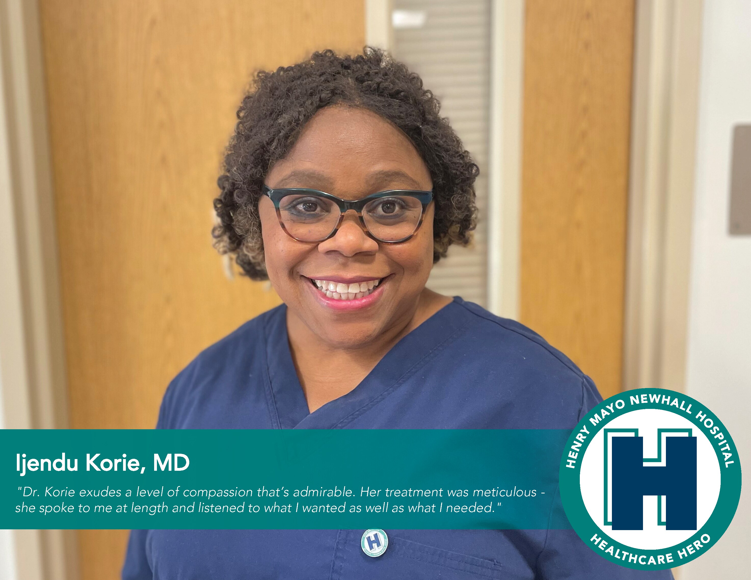 October Healthcare Hero Ijendu Korie