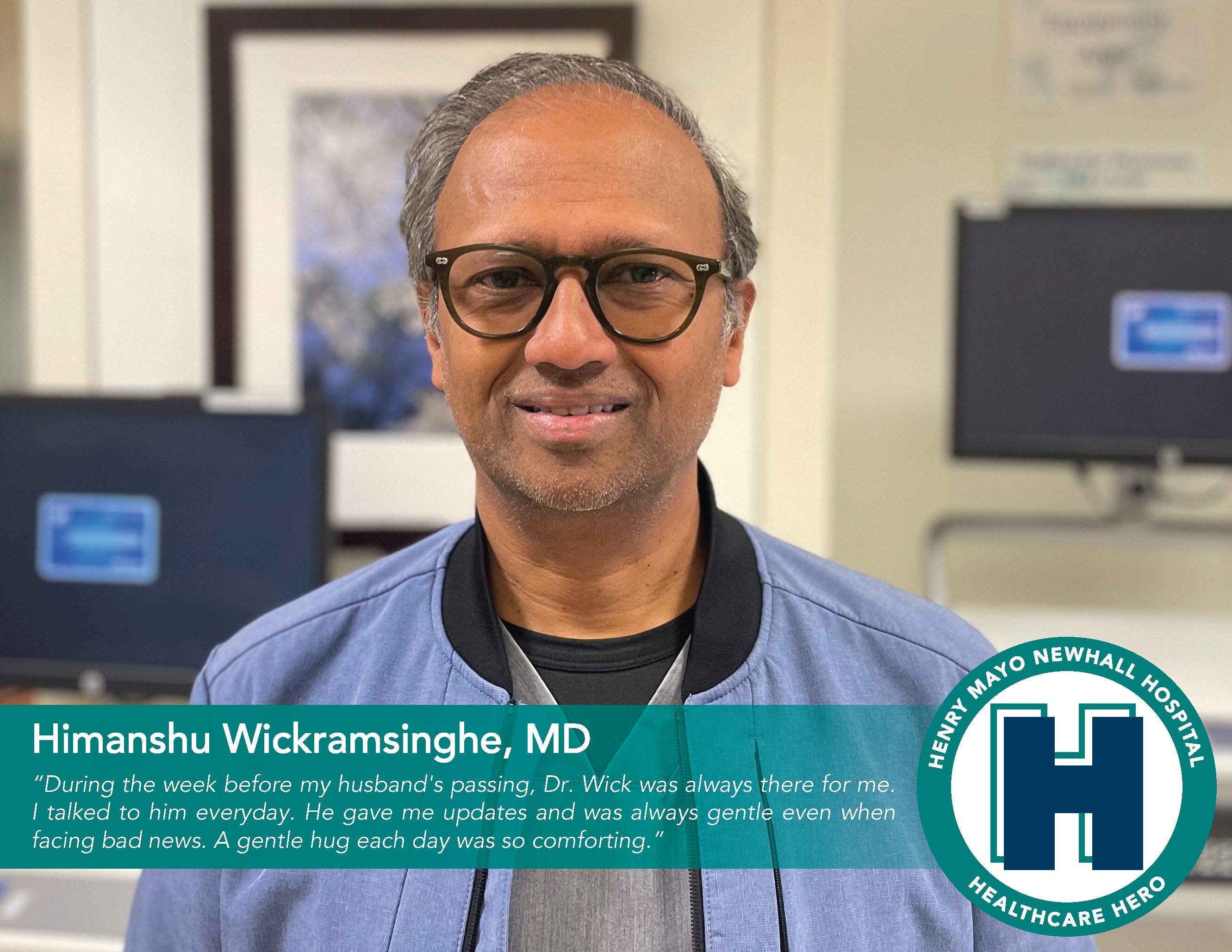 October Healthcare Hero Himanshu Wickramsinghe