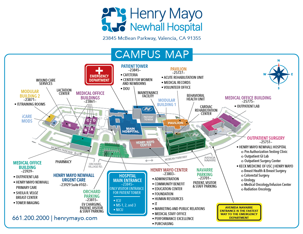 Henry Mayo Campus Map