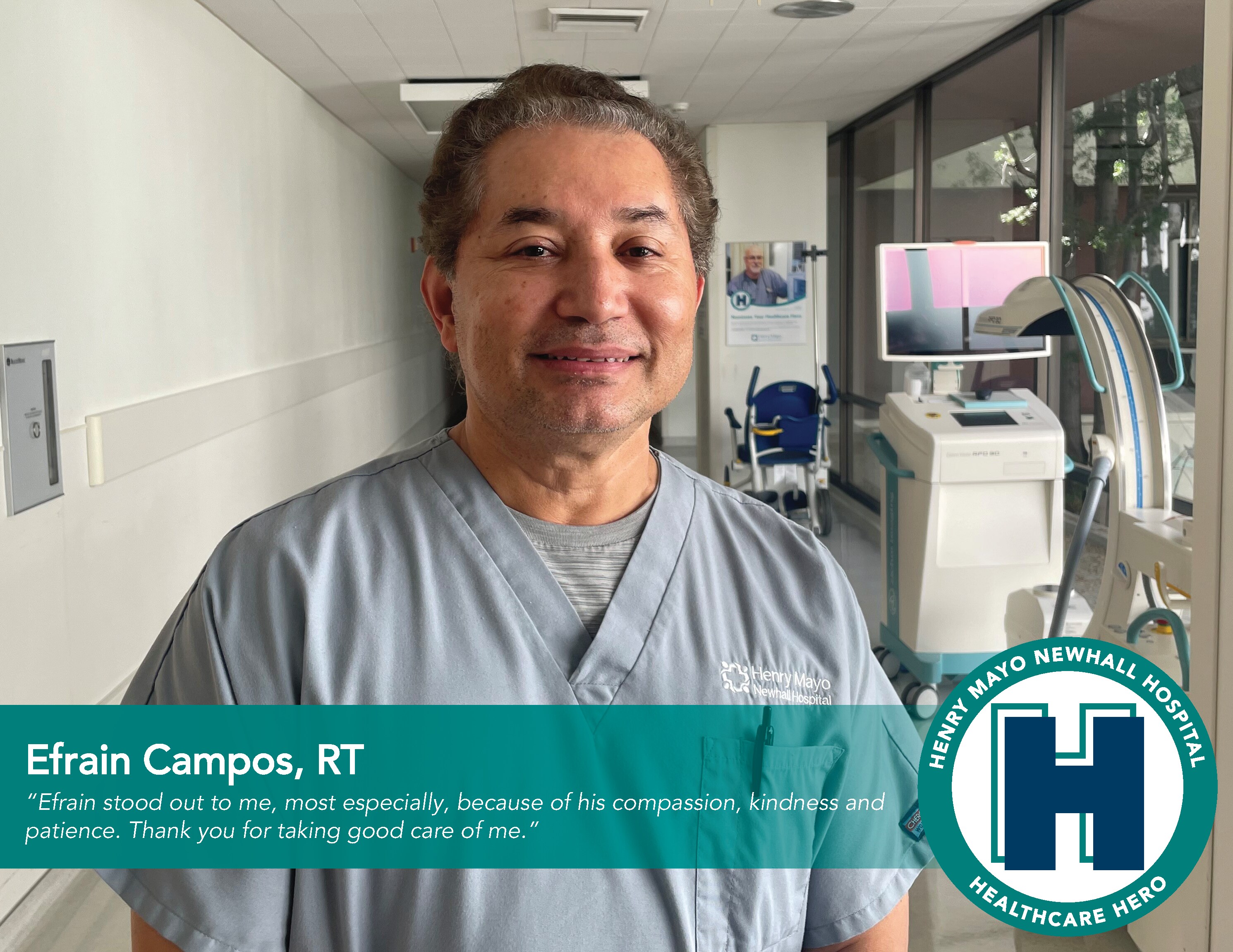 September Healthcare Hero Efrain Campos